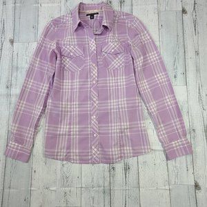 Banana Republic Striped Lavender Shirt